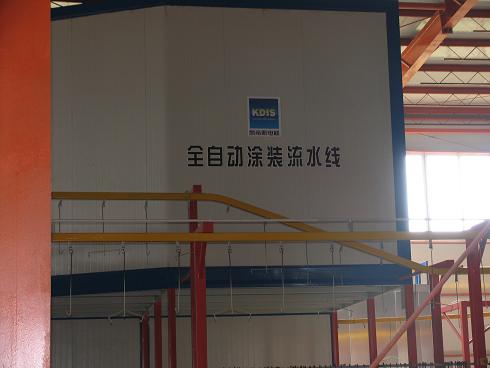 公司全自动涂装生产流水线全面投入生产